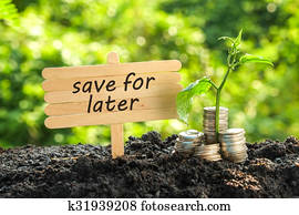 save money for investment concept save money for investment concept