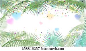 Sukkot festival frame palm leafs tropical Sukkot festival frame palm leafs tropical