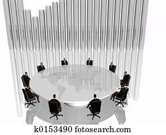 The success team in meeting.