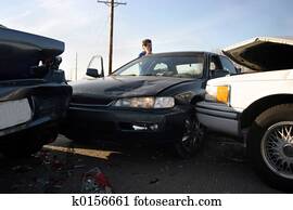 יום רע, תאונה של מכונית