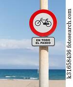 Bicycle traffic is limited