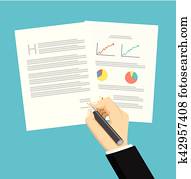 Businessman signing a contract