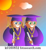 graduation couple graduation couple