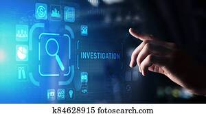 Investigation inspection audit business concept on virtual screen. Investigation inspection audit business concept on virtual screen.