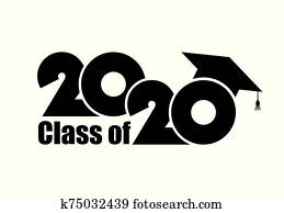 klasse, von, 2020, mit, maturafeier, cap., flache, einfache, design, wei?, hintergrund klasse, von, 2020, mit, maturafeier, cap., flache, einfache, design, wei?, hintergrund