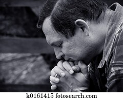 Man praying Man praying