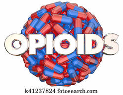 Opioids Prescription Drugs Addiction Danger Pills Capsules 3d Illustration Opioids Prescription Drugs Addiction Danger Pills Capsules 3d Illustration
