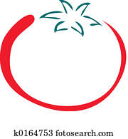Tomato line art Tomato line art