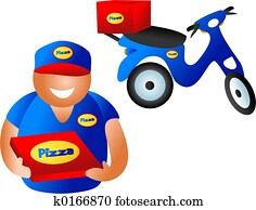 משלוח של פיצה