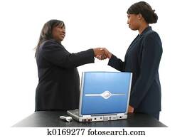 婦女, 事務, 晃動