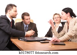 4 persons meeting 4 persons meeting
