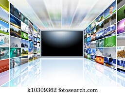 A flat screen television A flat screen television