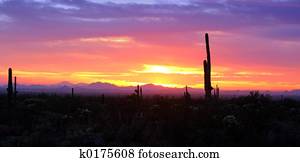 arizona, pôr do sol, 2