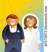bride and groom bride and groom