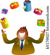 juggling, presentes