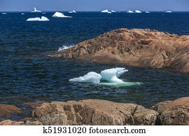 small icebergs, Fogo Island