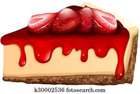 Strawberry cheesecake with jam Strawberry cheesecake with jam