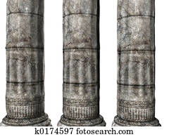 Three Greek Columns