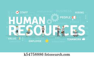 Human resources concept. Human resources concept.