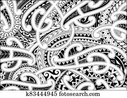 Maori style ornament Maori style ornament