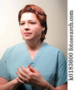 medizinischer doktor, oder, krankenschwester, 13