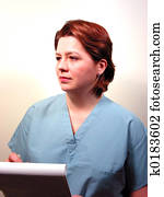 medizinischer doktor, oder, krankenschwester, 3