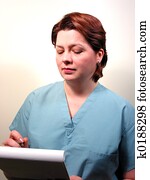 medizinischer doktor, oder, krankenschwester, 4