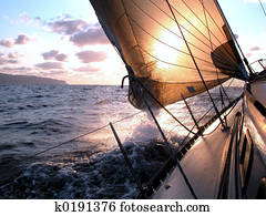 sailing to the sunrise