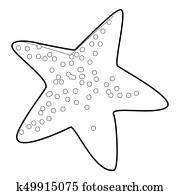 Starfish icon outline Starfish icon outline