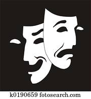 theater mask theater mask