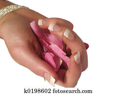 גזור, עם, עלהי כותרת