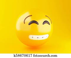 3d, emoji, איקונים, עם, פרצופי, expressions.