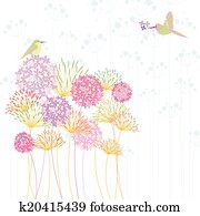 buntes, kolibri, und, blume buntes, kolibri, und, blume