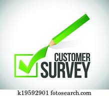 customer survey check mark illustration design customer survey check mark illustration design