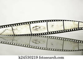 filmstrip, con, boda, fotos