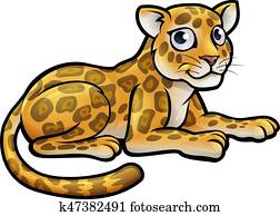 Leopard or Jaguar Cartoon Leopard or Jaguar Cartoon