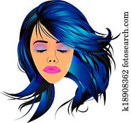 Make up and hair graphic Make up and hair graphic