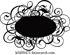 Scroll, cartouche, decor, vector illustration Scroll, cartouche, decor, vector illustration