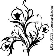 Scroll, cartouche, decor, vector illustration Scroll, cartouche, decor, vector illustration