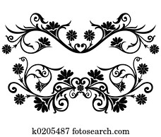 Scroll, cartouche, decor, vector illustration Scroll, cartouche, decor, vector illustration