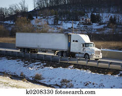 Truck on Highway Truck on Highway