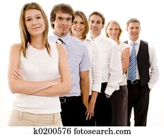 vrolijke, handel team