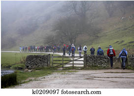 Walkers setting off