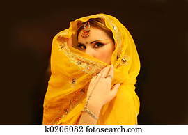 אישה, של, הודו