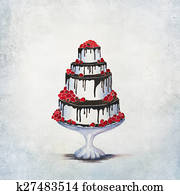 עוגה של חתונה, דוגמה