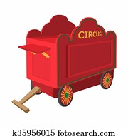 Circus wagon cartoon Circus wagon cartoon