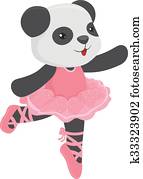 Cute Panda Ballerina Cute Panda Ballerina