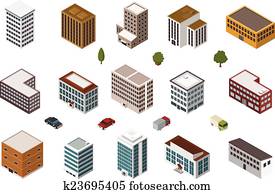 isometric buildings