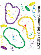Mardi Gras throws Mardi Gras throws