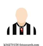 Referee flat icon Referee flat icon